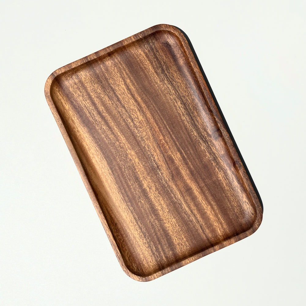 Tea tray Rectangle, walnut tree, 30x20cm