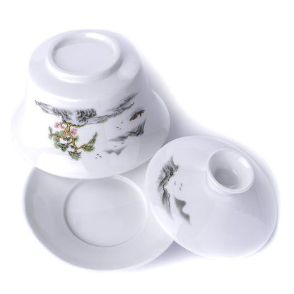 Gaiwan "Landscape", porcelain, 250 ml